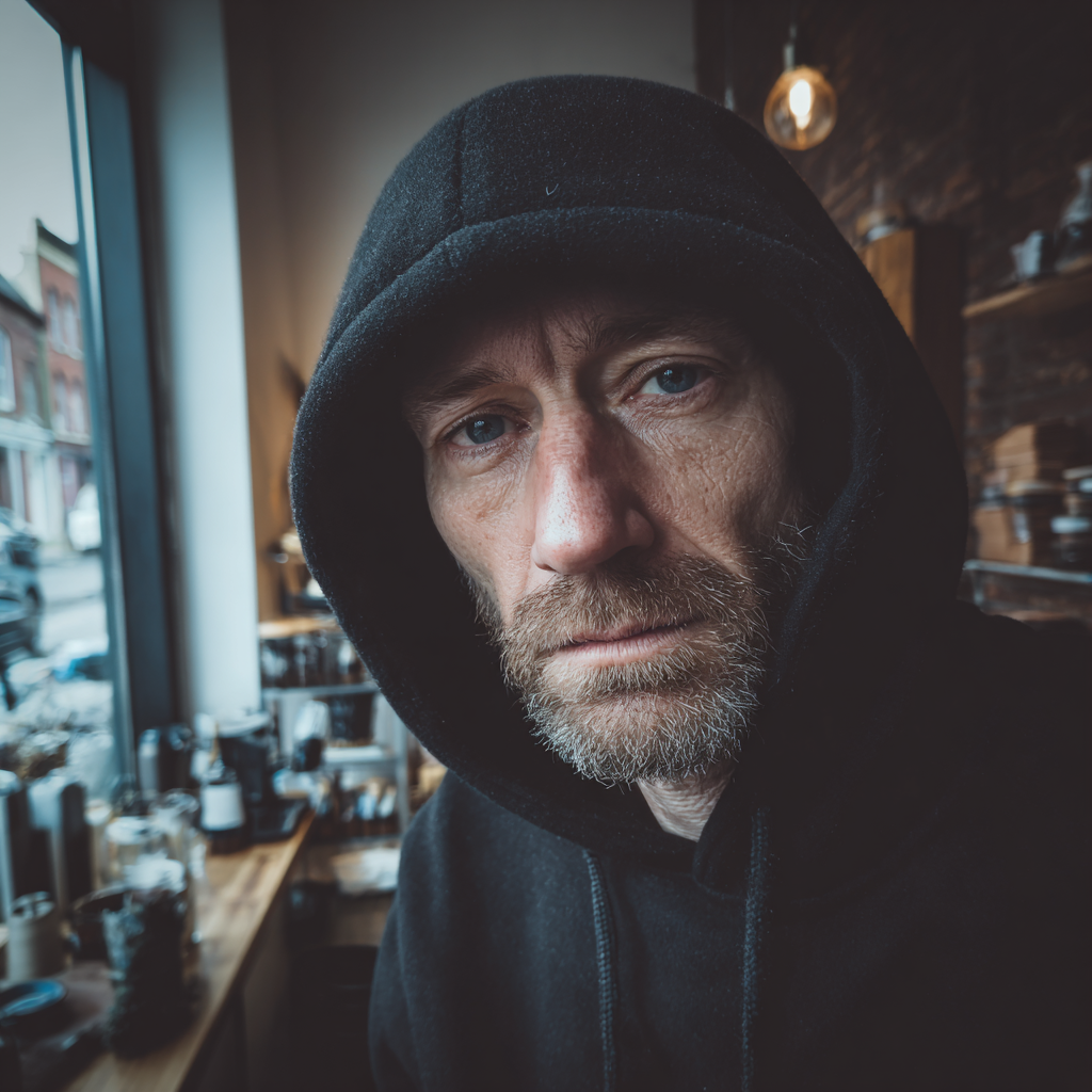 Gros plan sur un homme | Source : Midjourney