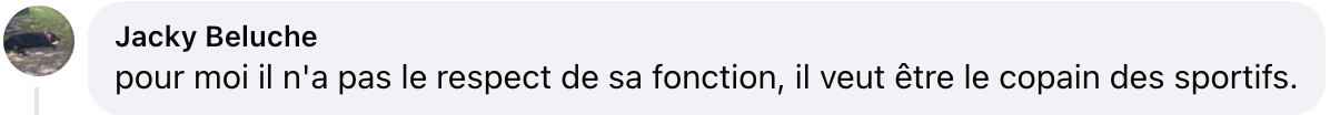 Commentaire d'un internaute | Source : Facebook/Le Républicain Lorrain