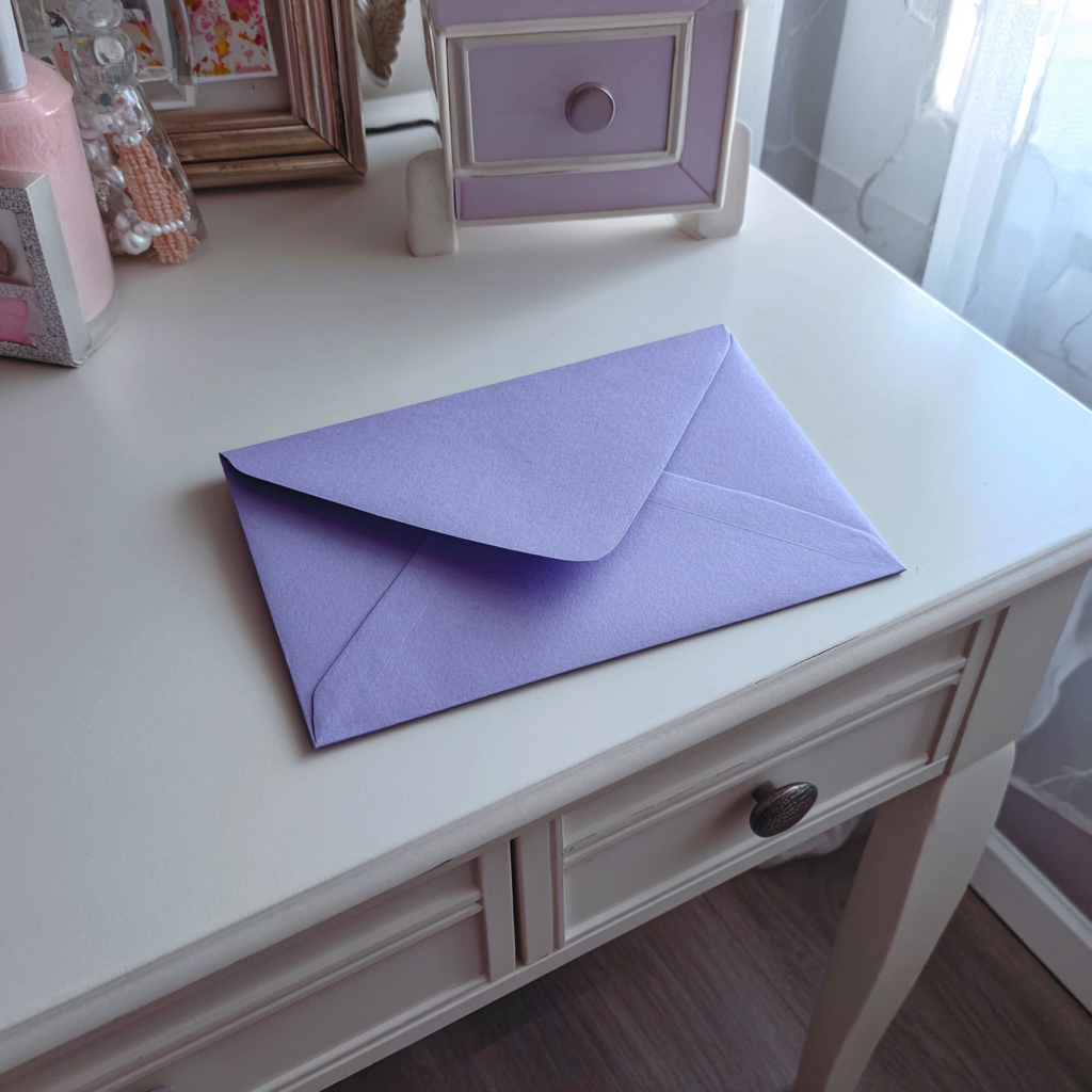 Une enveloppe sur une table | Source : Midjourney