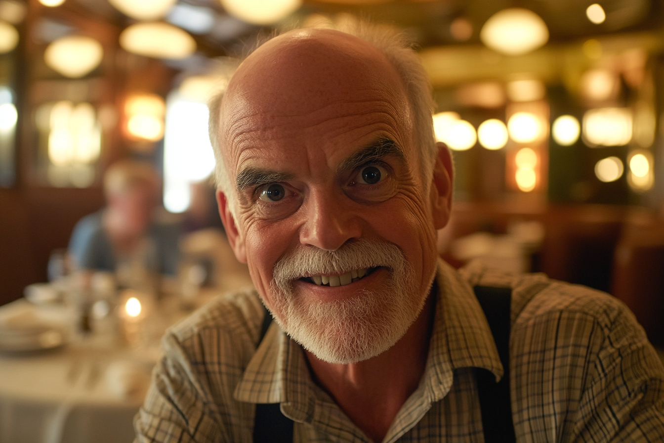 Un homme âgé dans un restaurant | Source : Midjourney
