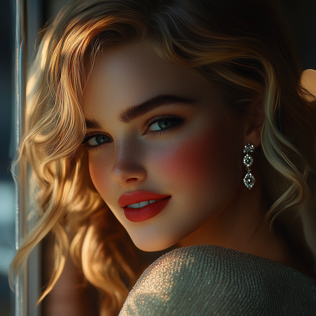 Une femme qui sourit | Source : Midjourney