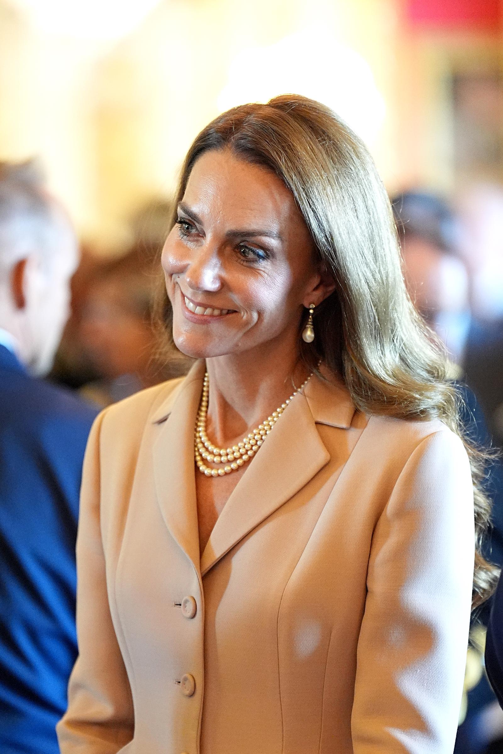 La princesse Catherine de Galles lors de la visite d'État française au château de Windsor, le 8 juillet 2025. | Source : Getty Images