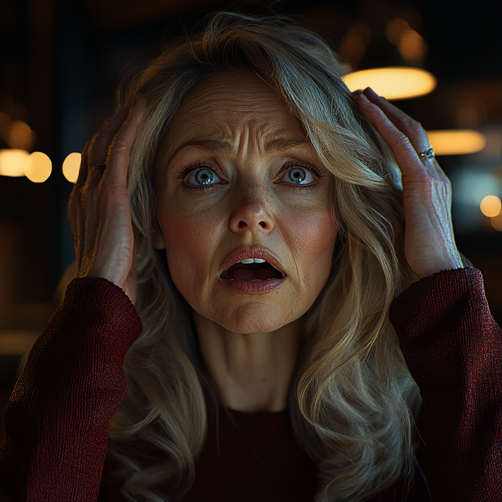 Une femme anxieuse | Source : Midjourney