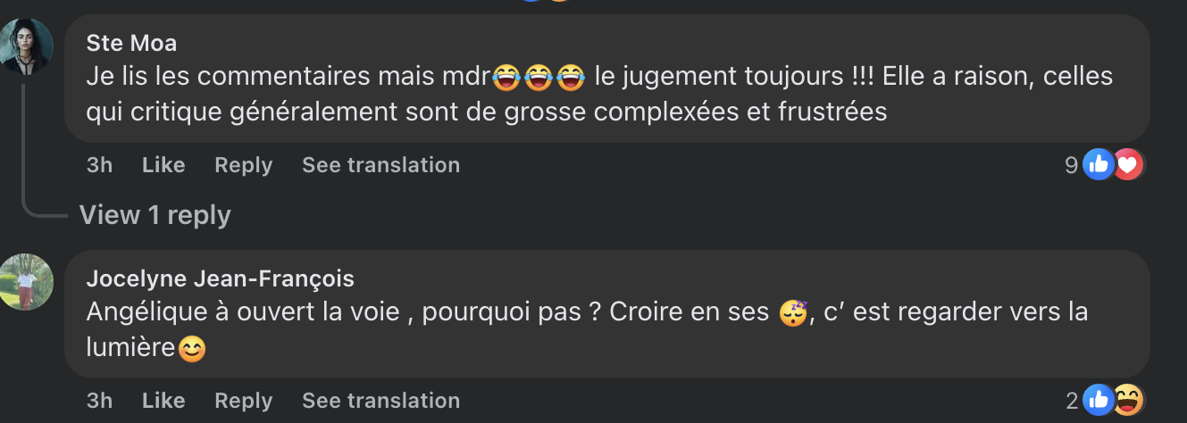 Commentaires des internautes | Source : capture facebook.com/GossipRoom