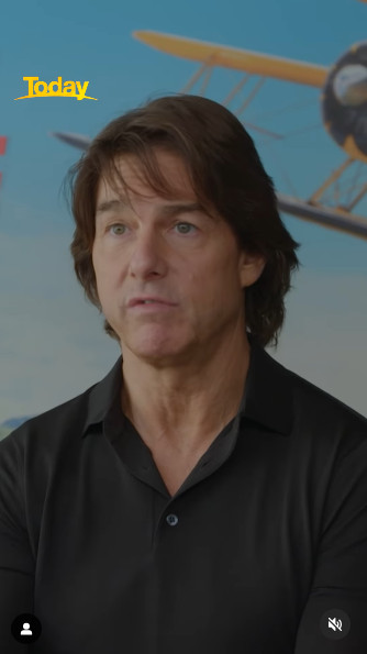 Tom Cruise fait la promotion de son prochain film "Mission Impossible : The Final Reckoning" lors d'une tournée de presse | Source : Instagram/thetodayshow/richardwilkins