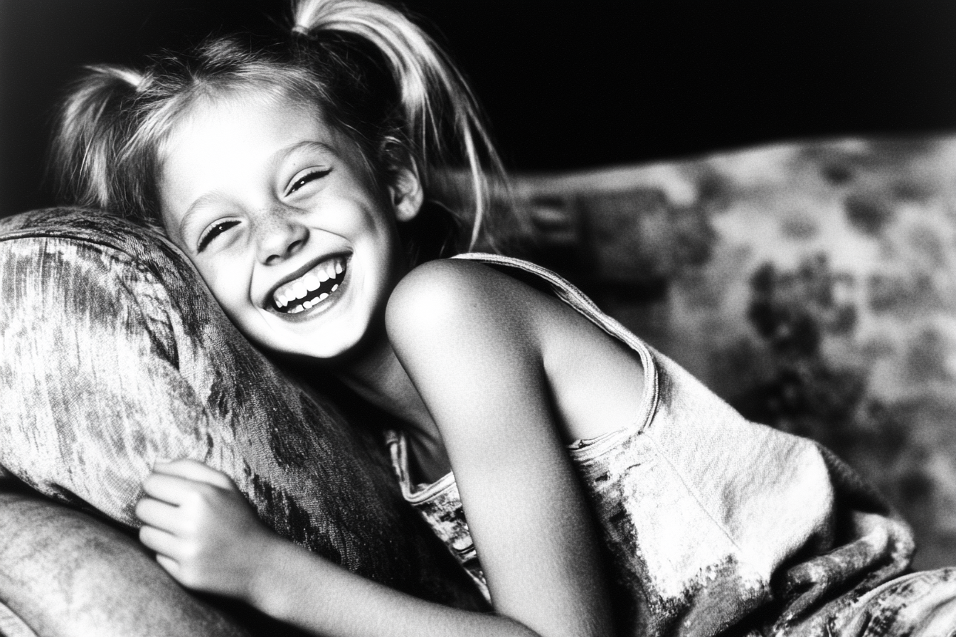 Une fille qui rit | Source : Midjourney