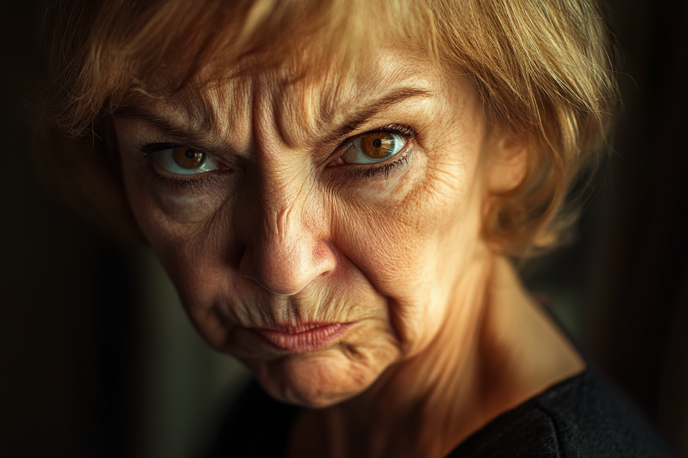 Une femme âgée agacée | Source : Midjourney
