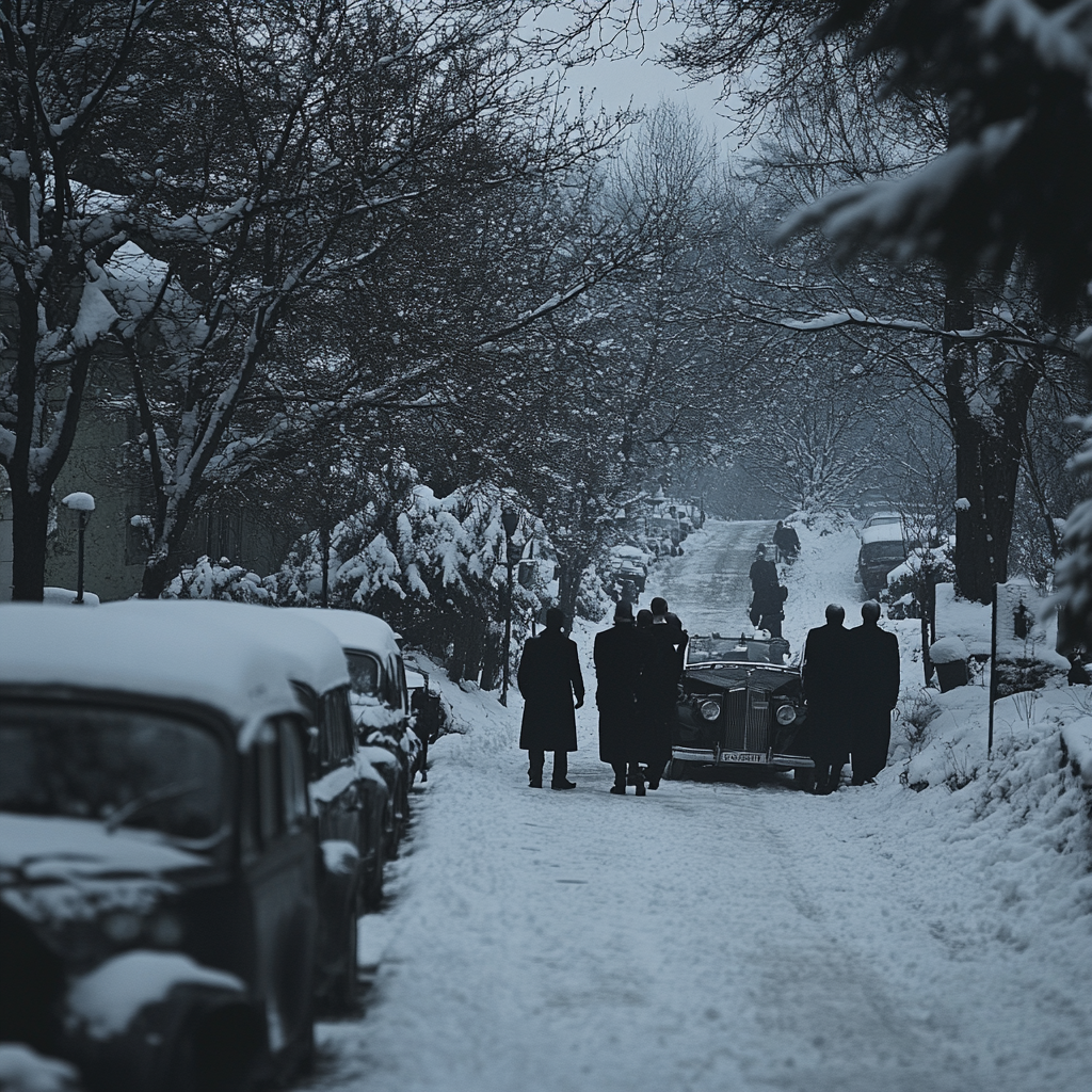 Funérailles d'hiver | Source : Midjourney