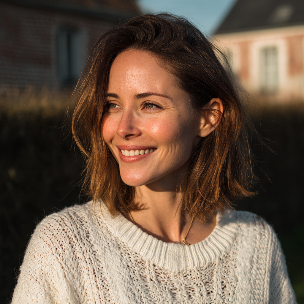 Une femme souriante | Source : Midjourney