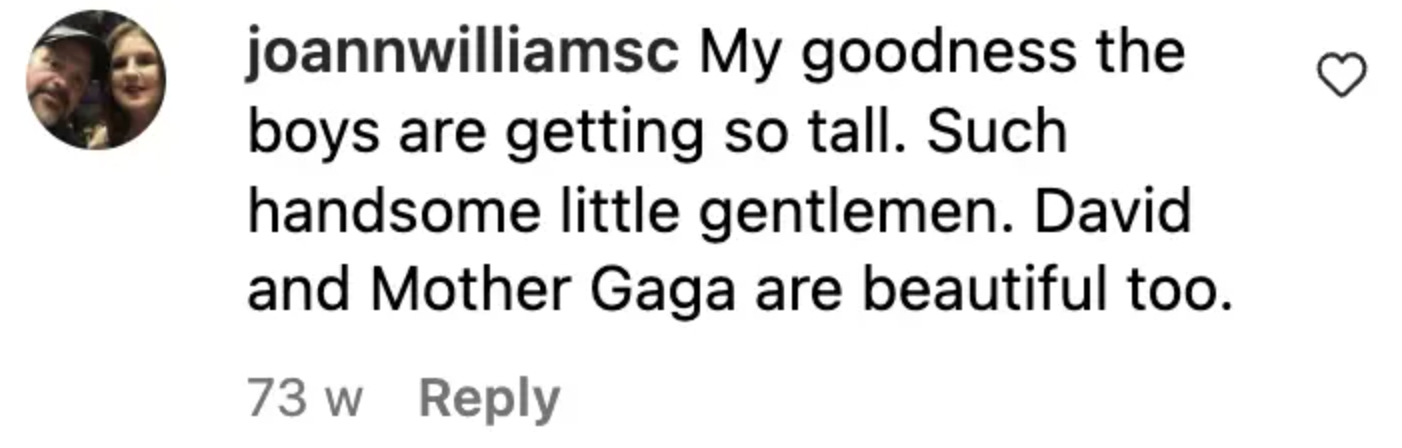 Commentaire sur la page d'Elton John | Source : Instagram/eltonjohn