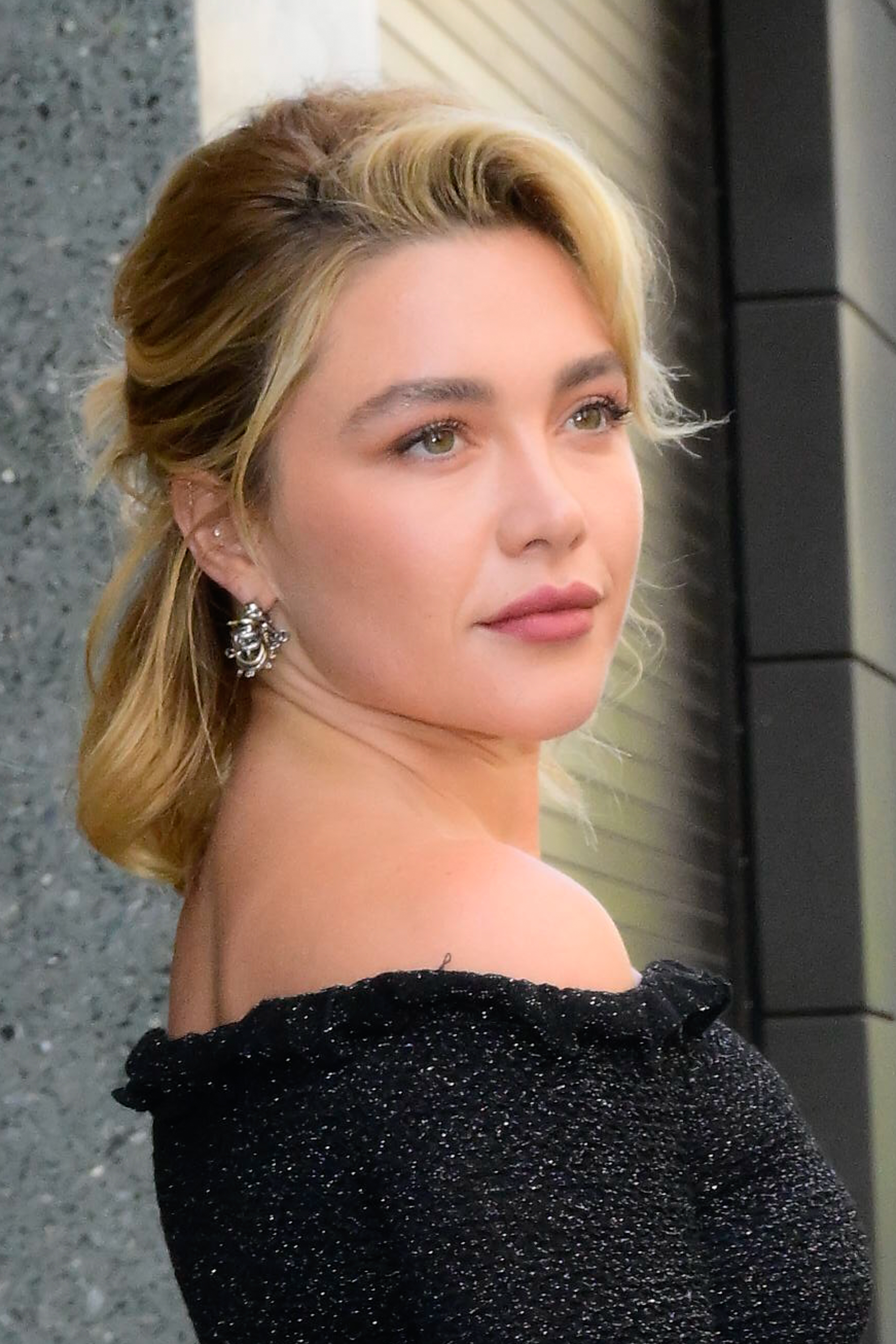 Florence Pugh photographiée à SoHo, à New York, lors d'un moment de street style | Source : Getty Images