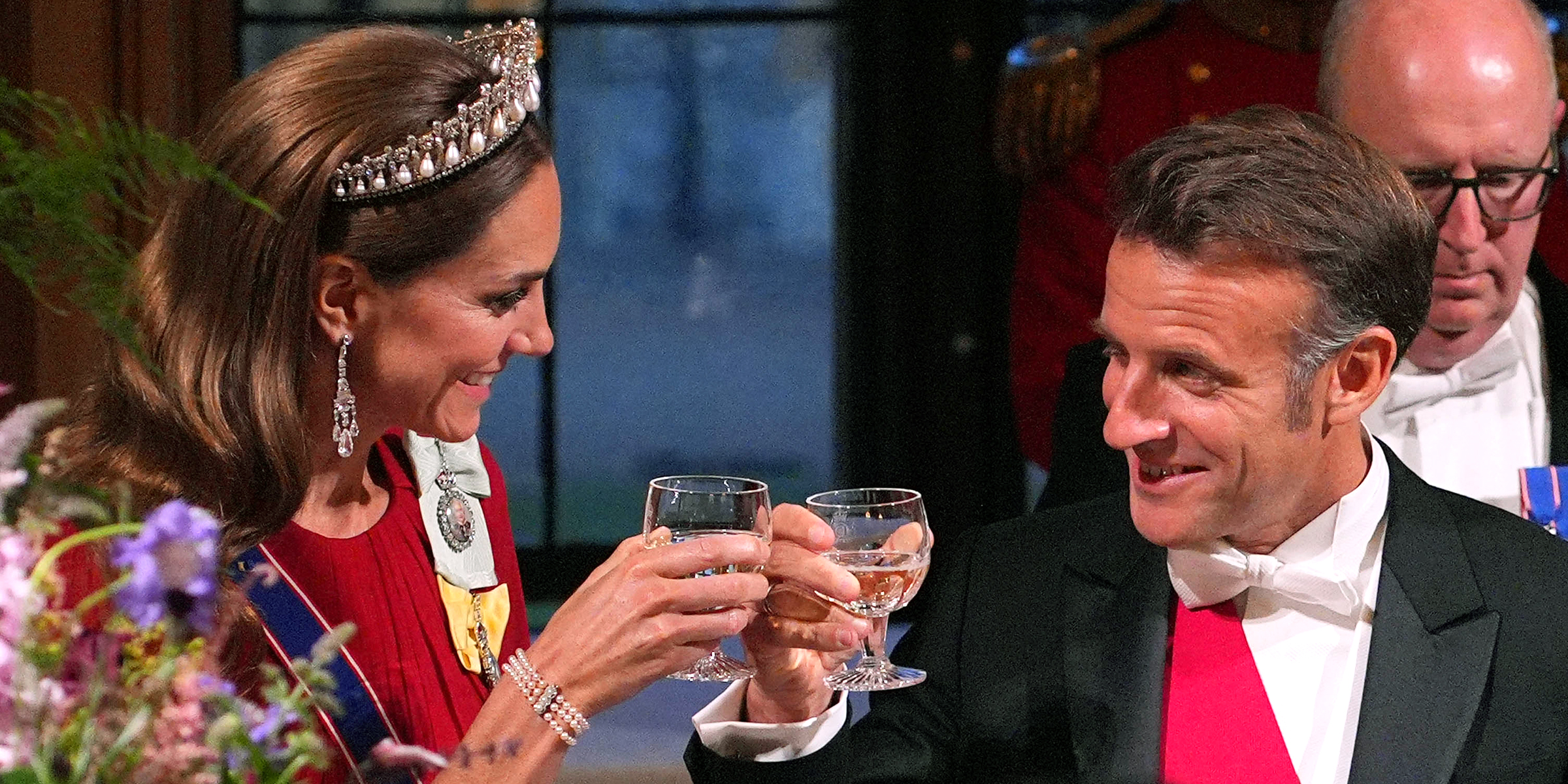 Kate Middleton et Emmanuel Macron | Source : Getty Images