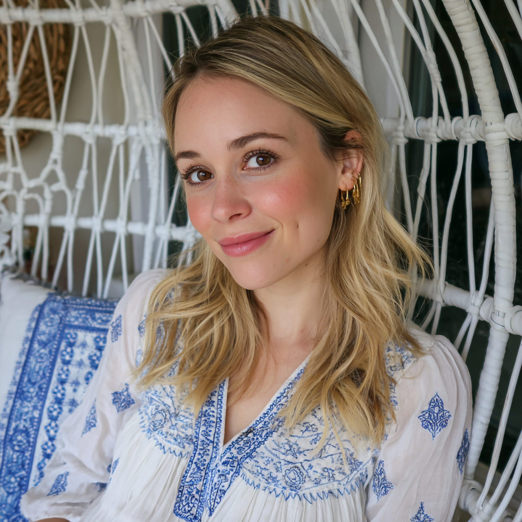 Une femme enceinte souriante | Source : Midjourney