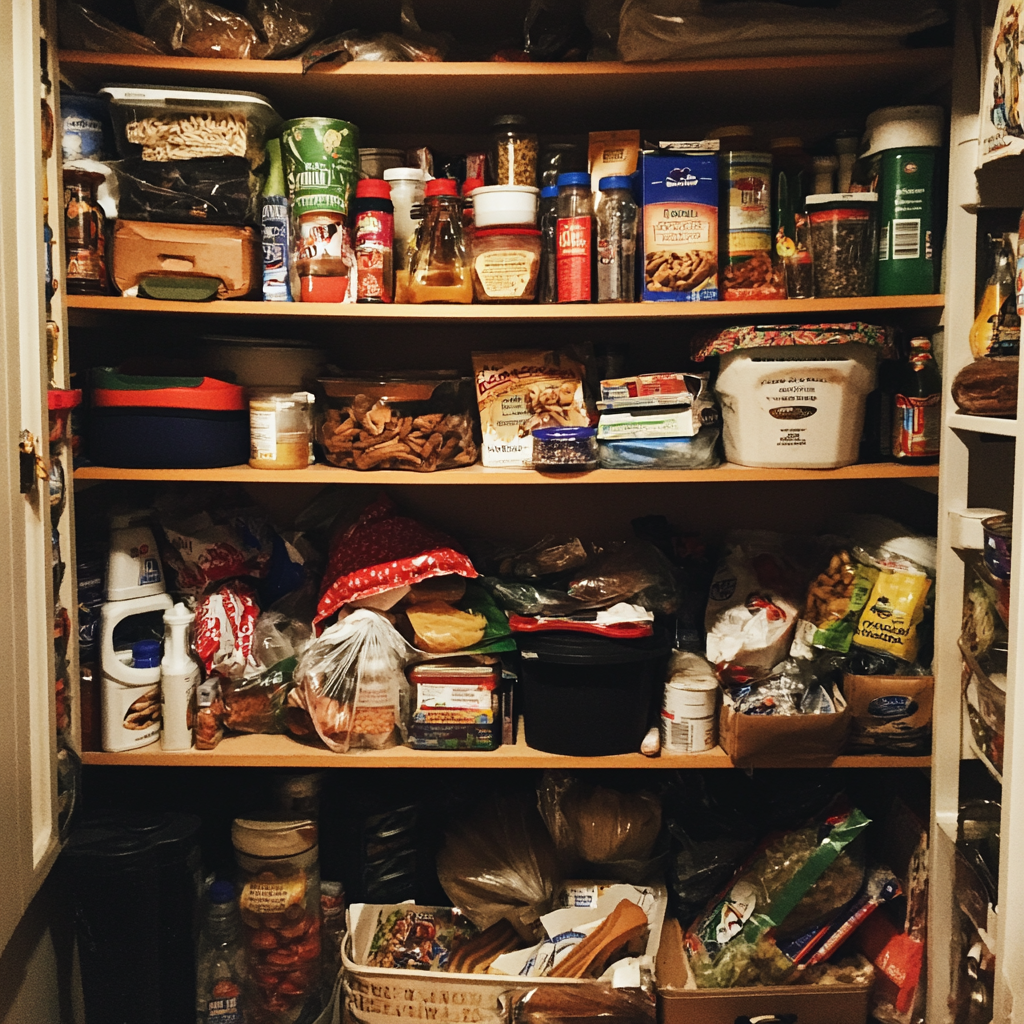 Un garde-manger en désordre | Source : Midjourney