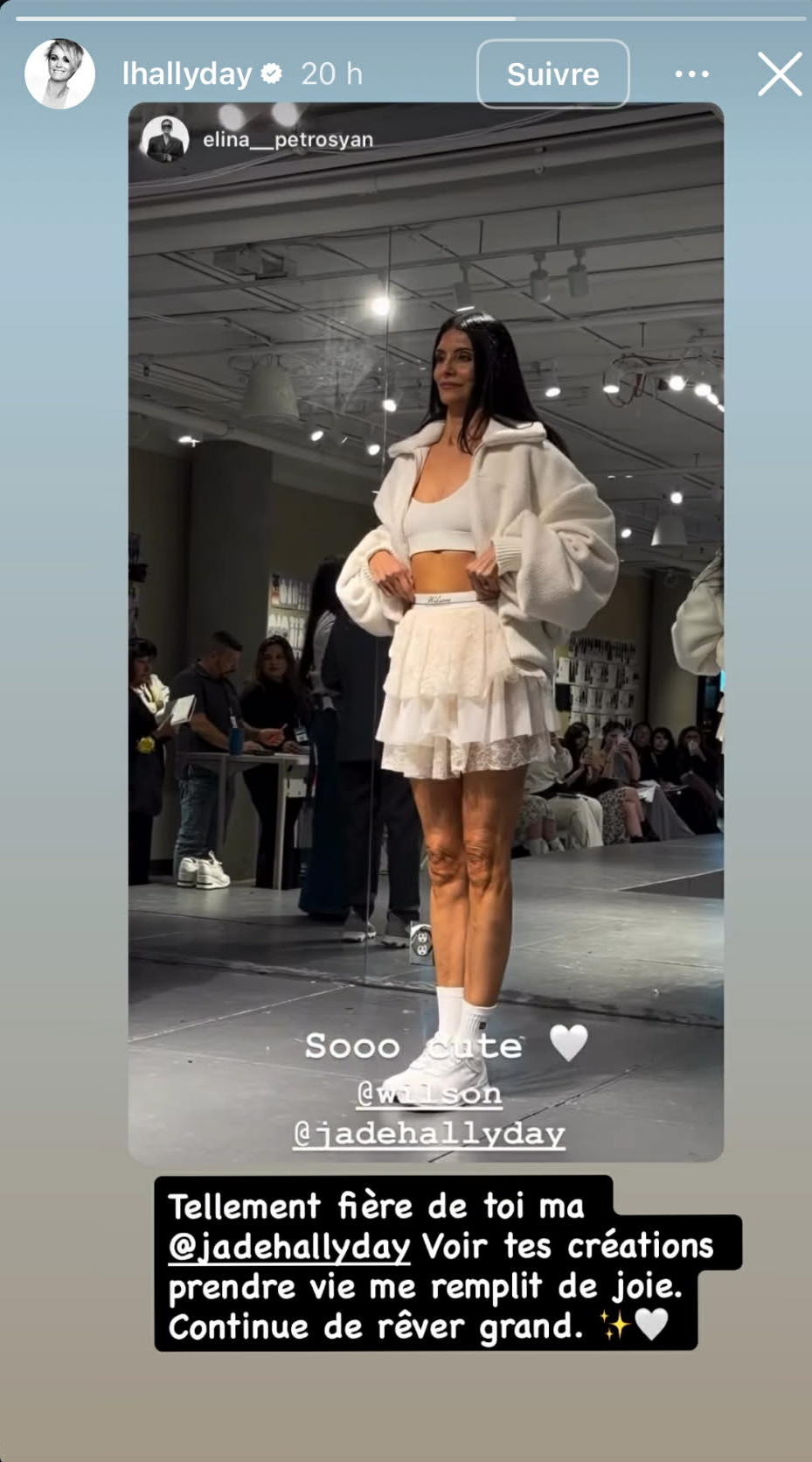 Capture d'une story Instagram I Source : https://www.instagram.com/lhallyday/?hl=fr