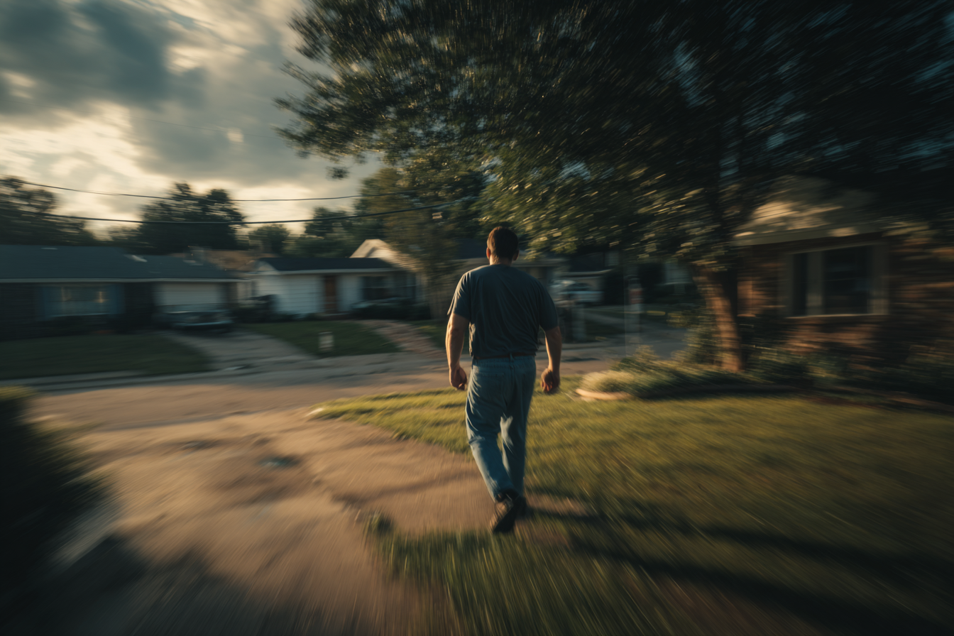Un homme qui s'éloigne | Source : Midjourney