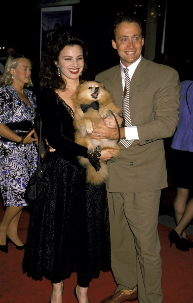 Fran Drescher et son mari Peter Marc Jacobson lors de la première new-yorkaise du film « Cadillac Man » au Zeigfeld Theater à New York, New York, États-Unis I Source : Getty Images
