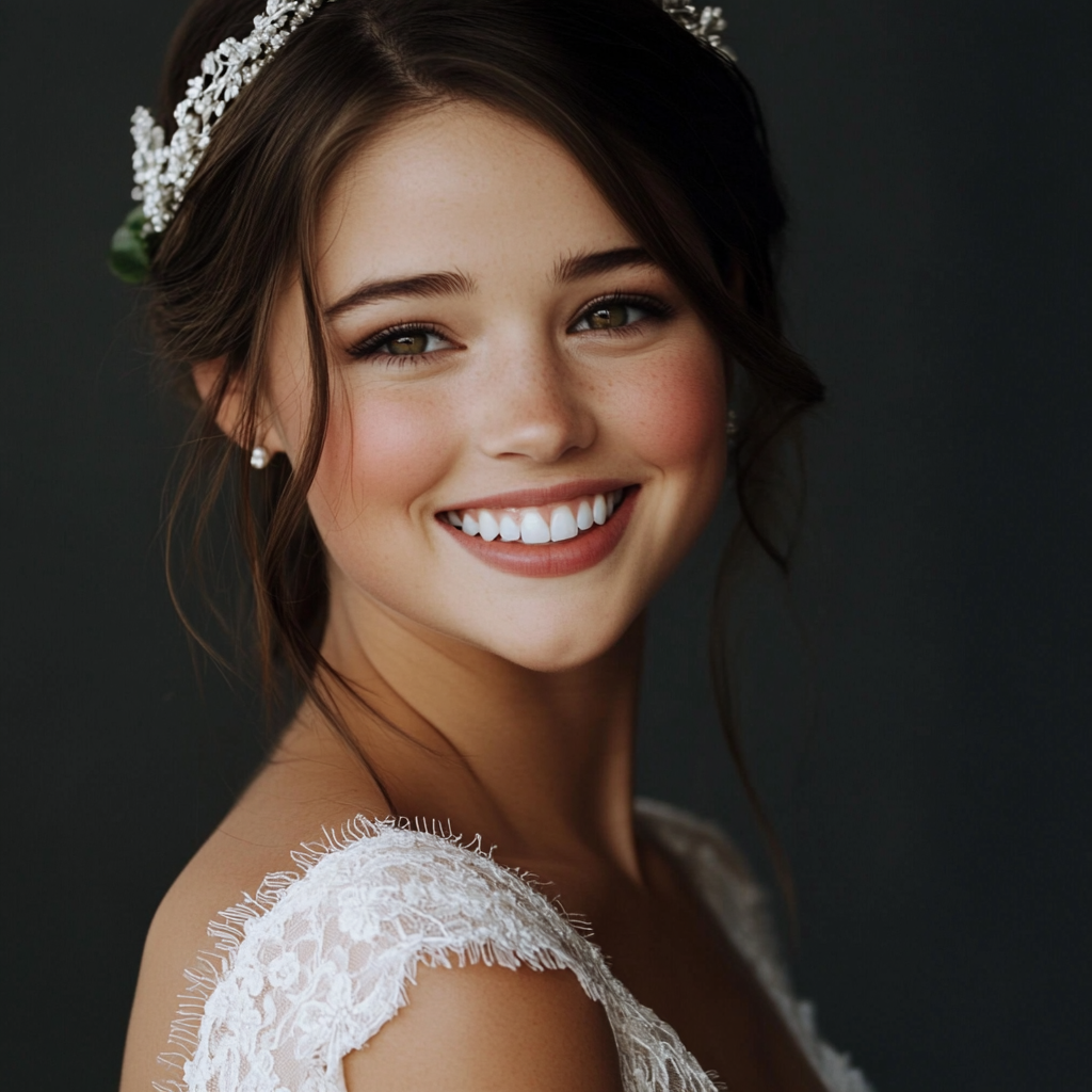 Une mariée souriante | Source : Midjourney