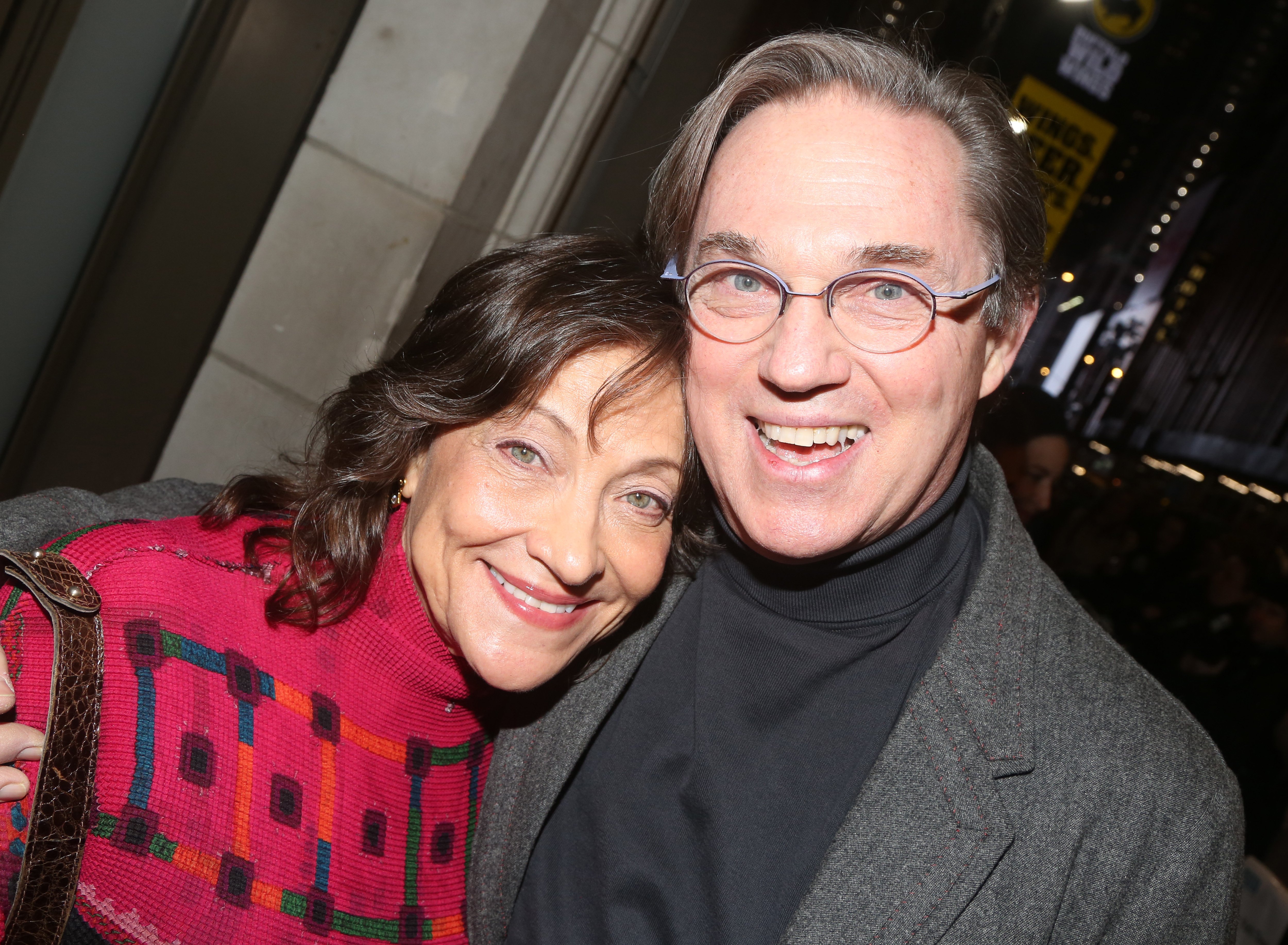 Georgiana Bischoff et Richard Thomas lors de la première de la pièce « My Name Is Lucy Barton » le 15 janvier 2020 à New York. | Source : Getty Images
