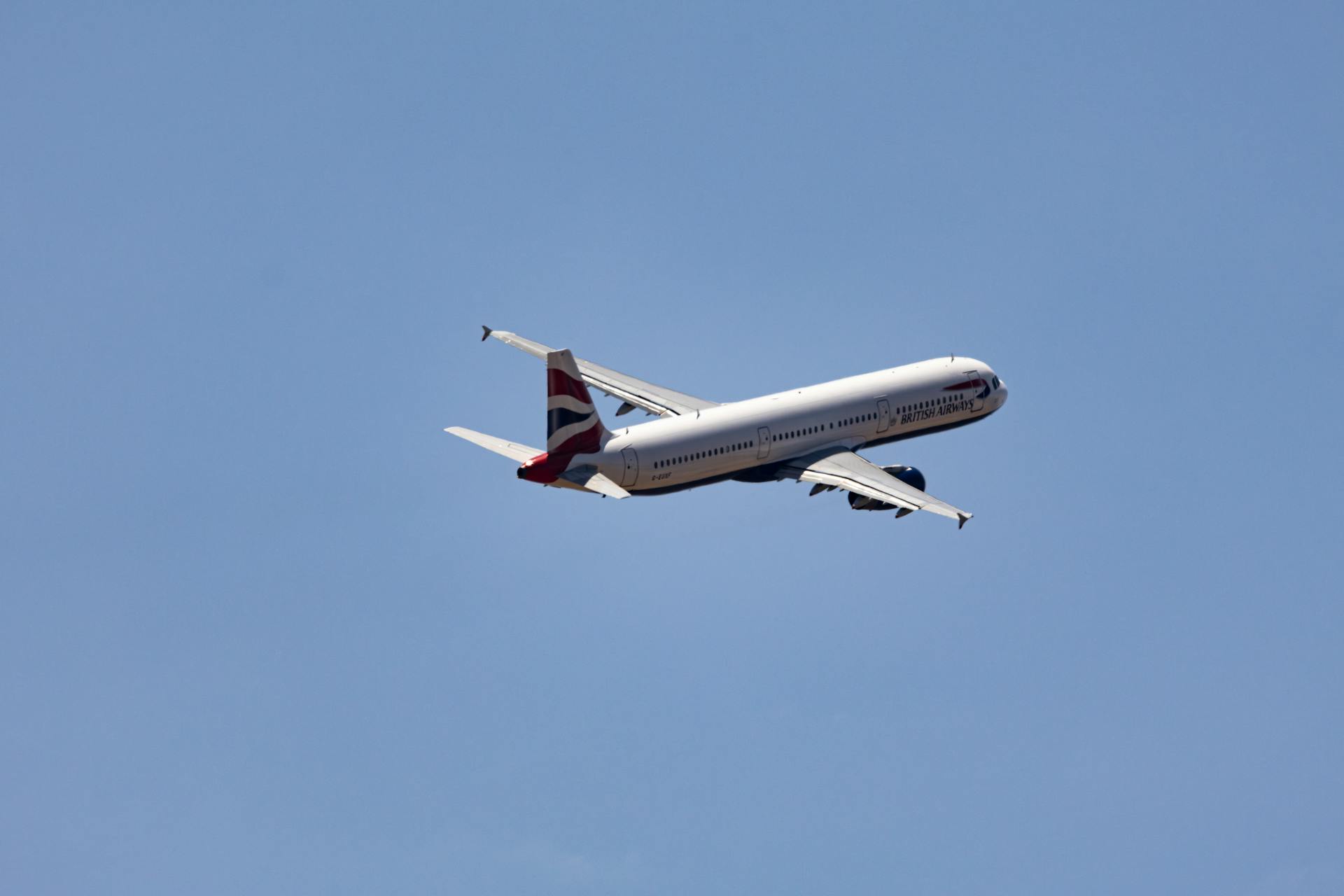 Een vliegtuig in de lucht | Bron: Pexels