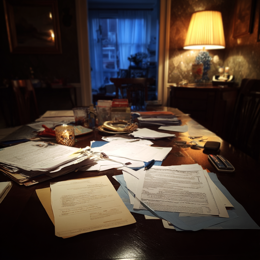 Documents sur une table | Source : Midjourney
