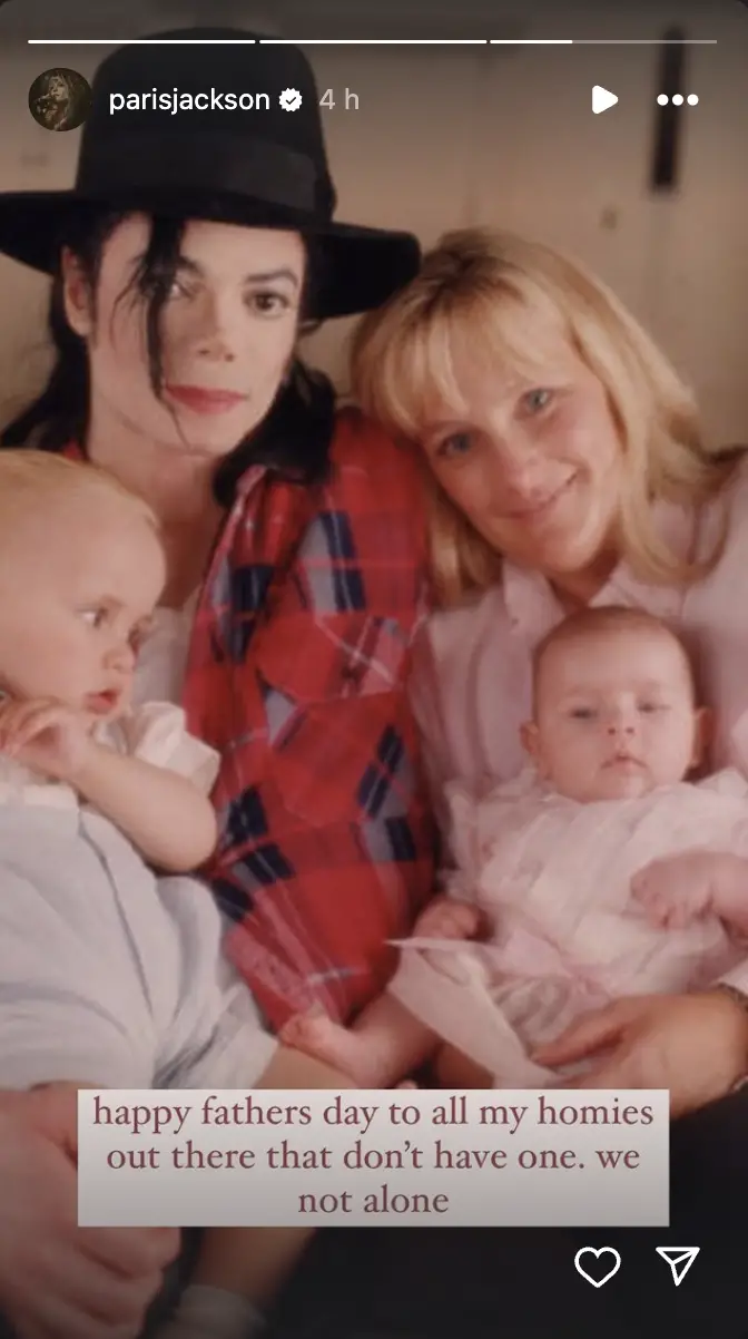 Paris Jackson rendant hommage à son père, daté de juin 2024 | Source : Instagram/parisjackson