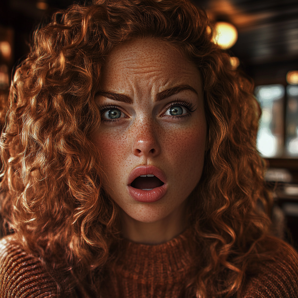 Une femme effrayée | Source : Midjourney