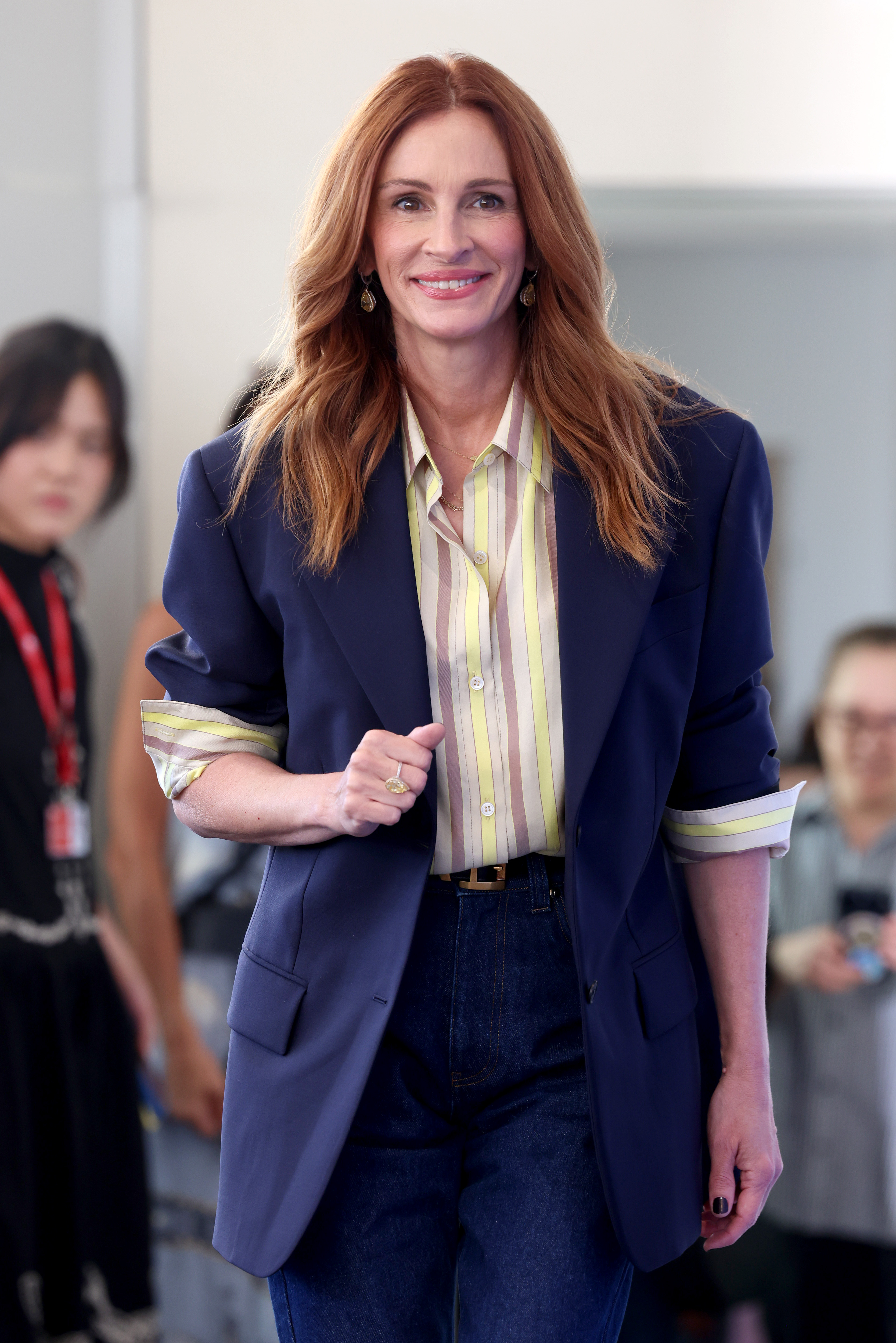 Julia Roberts lors de la séance photo « After The Hunt » pendant le 82e Festival international du film de Venise, le 29 août 2025, en Italie. | Source : Getty Images