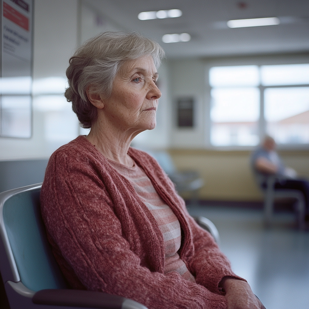 Une femme d'âge moyen dans un hôpital | Source : Midjourney