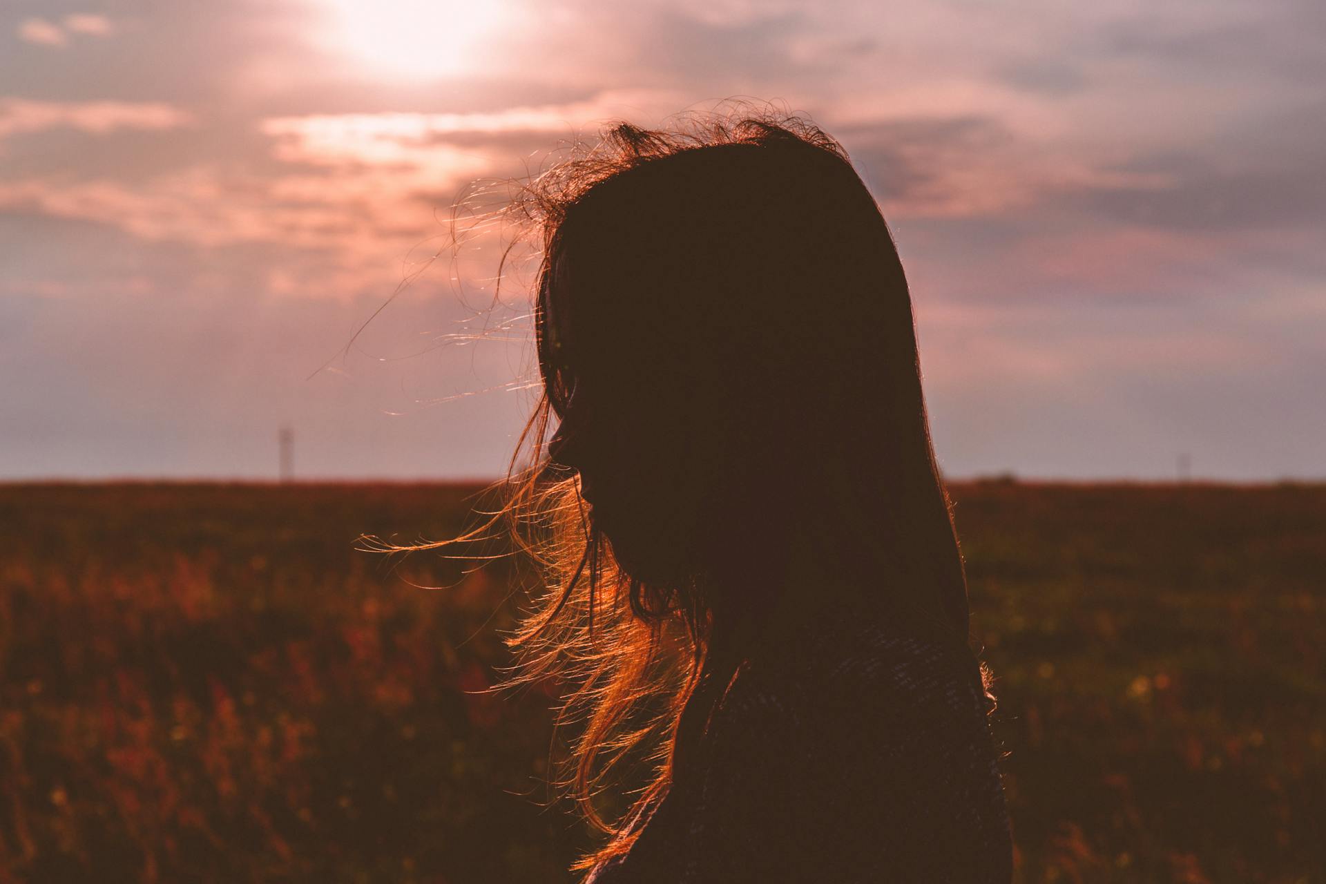 Het silhouet van een vrouw | Bron: Pexels