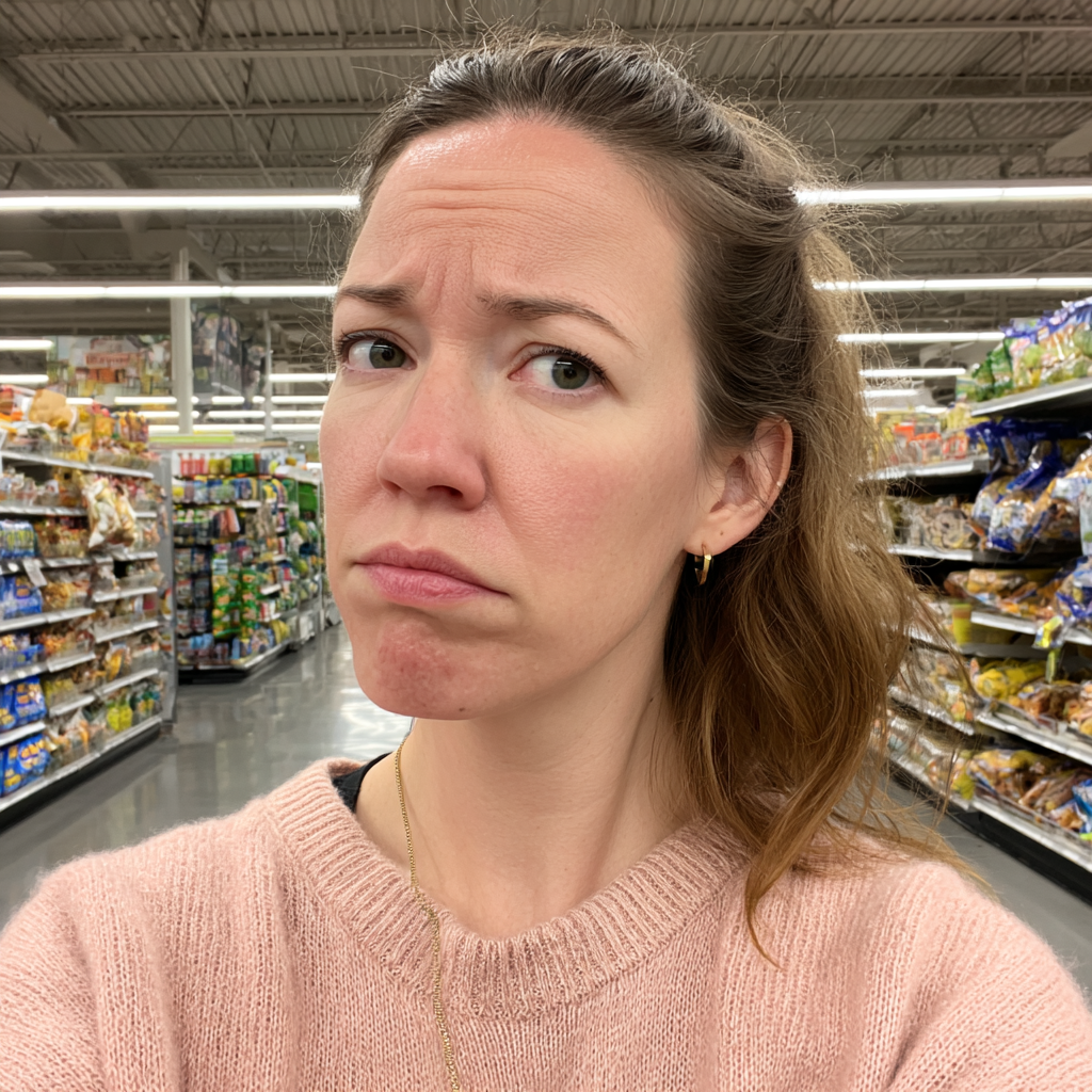 Gros plan sur une femme qui fronce les sourcils | Source : Midjourney