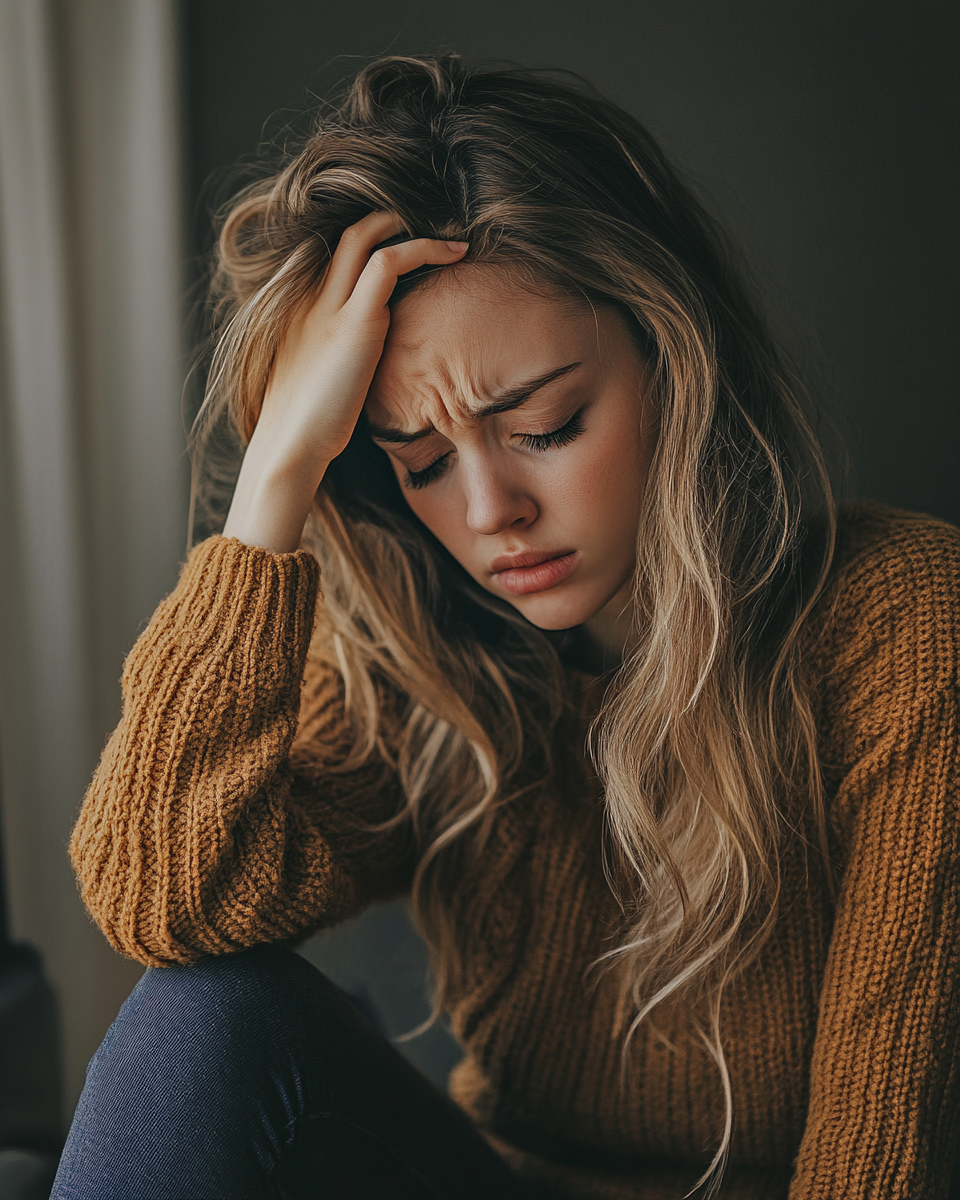 Une jeune femme en détresse | Source : Midjourney