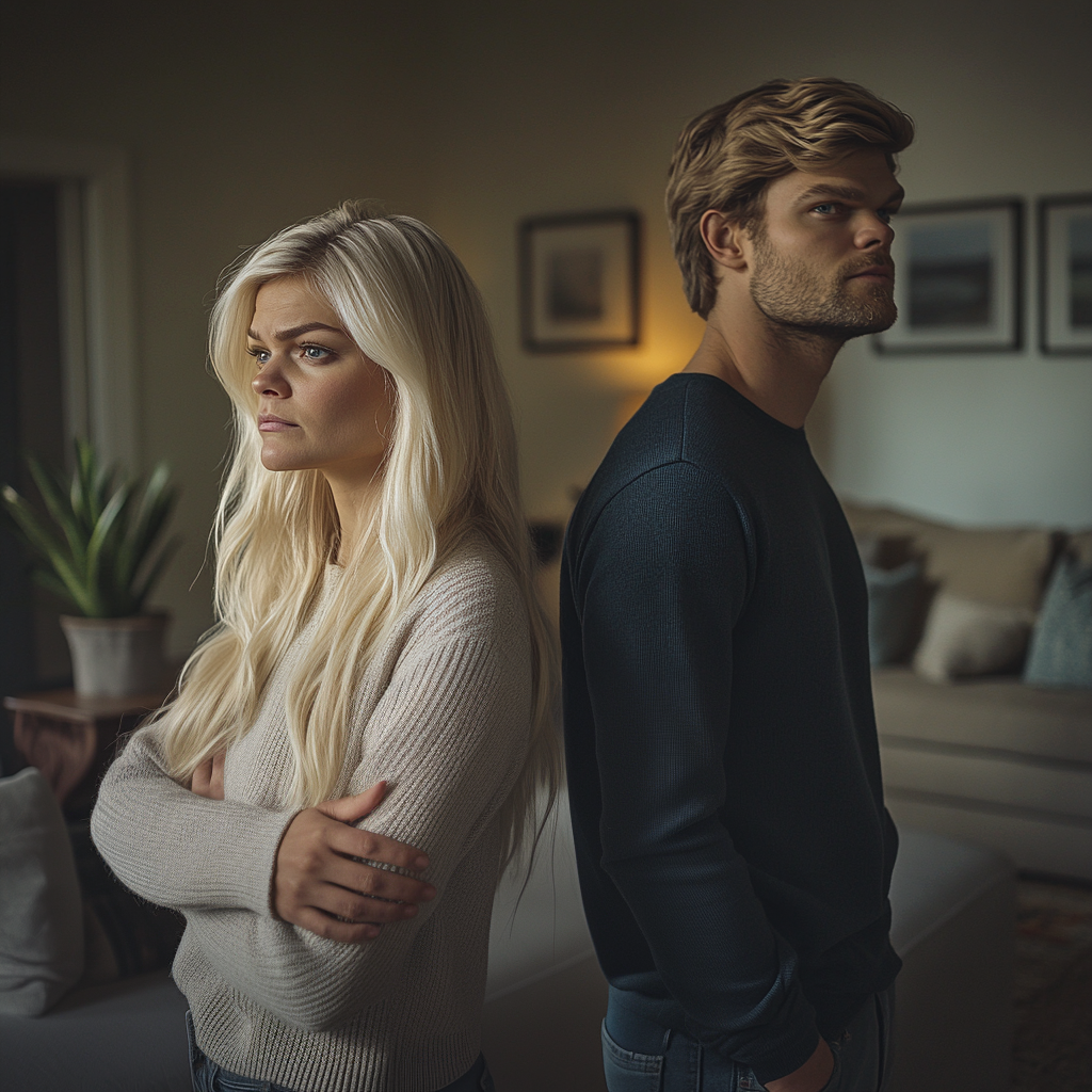 Un couple après une dispute | Source : Midjourney
