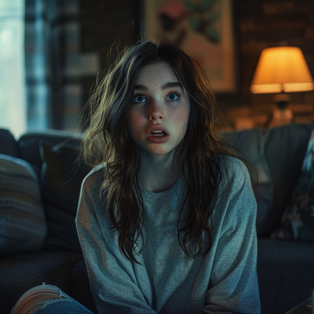 Une adolescente choquée | Source : Midjourney