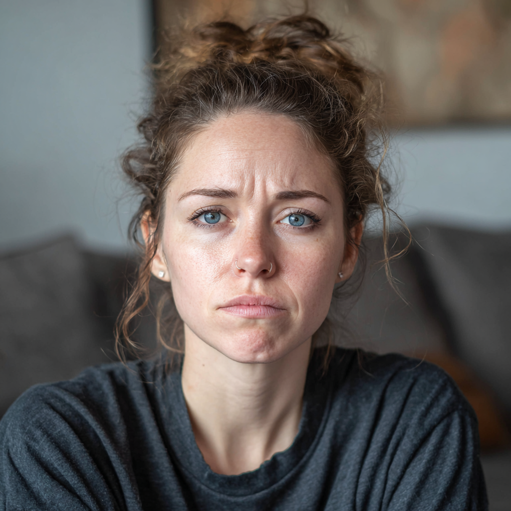 Une femme en colère et au cœur brisé | Source : Midjourney