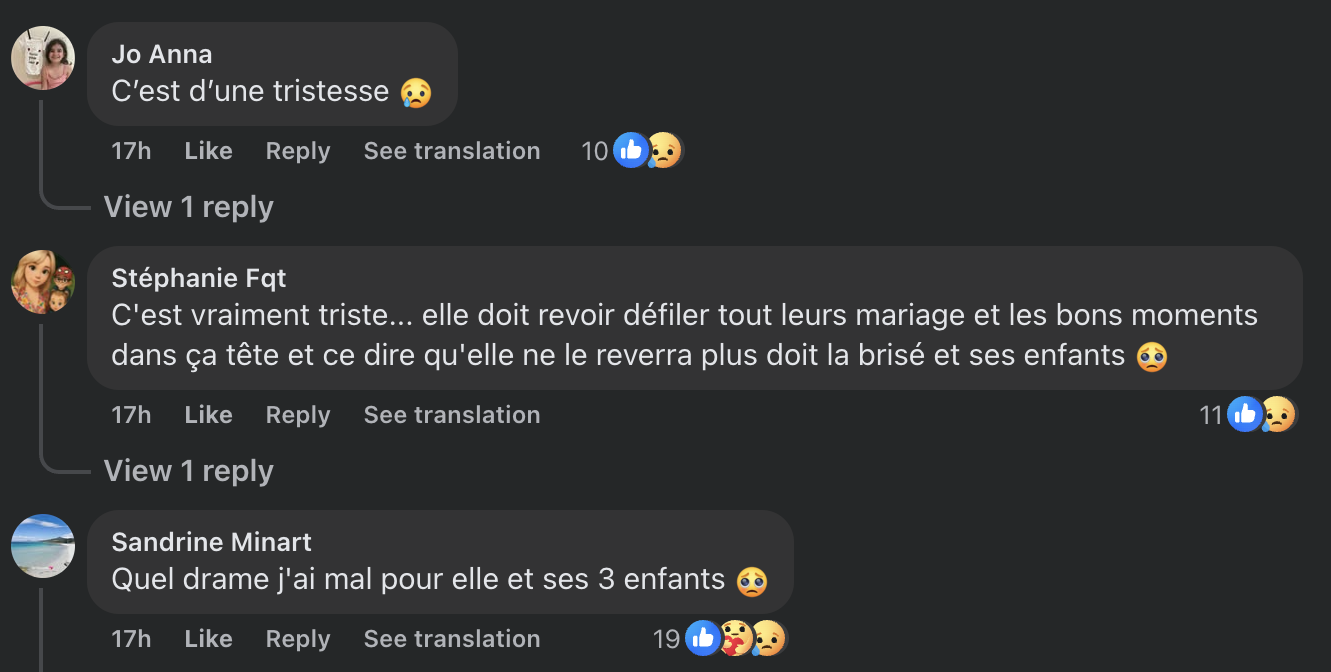 Commentaires des internautes | Source : capture facebook.com/GossipRoom