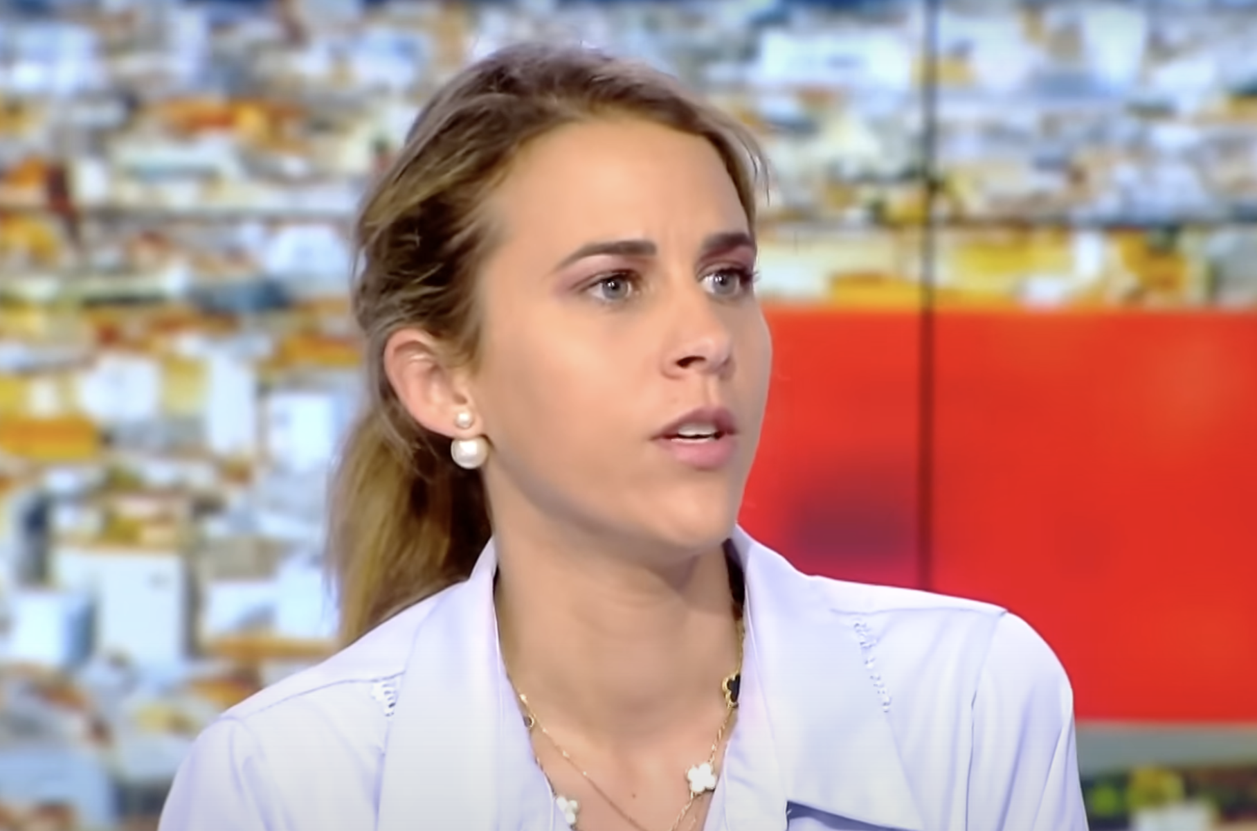 Capture d'écran du passage de Sarah Sladmann dans l'émission L’Heure des Pros de Pascal Praud sur CNews, le mercredi 18 juin 2025 I Source : youtube.com/@Europe1