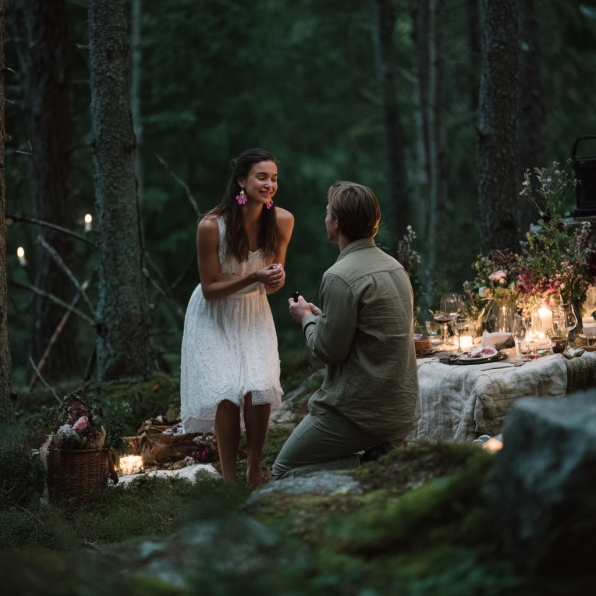 Un homme qui propose | Source : Midjourney