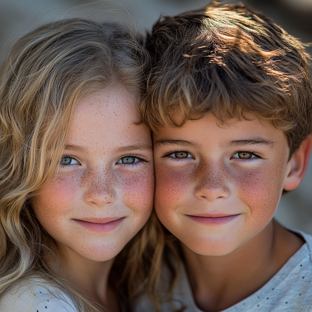 Deux jeunes souriants | Source : Midjourney
