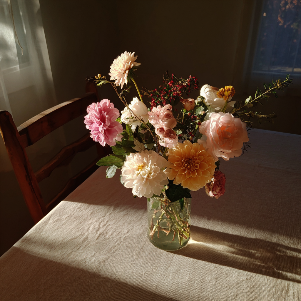 Un vase de fleurs | Source : Midjourney