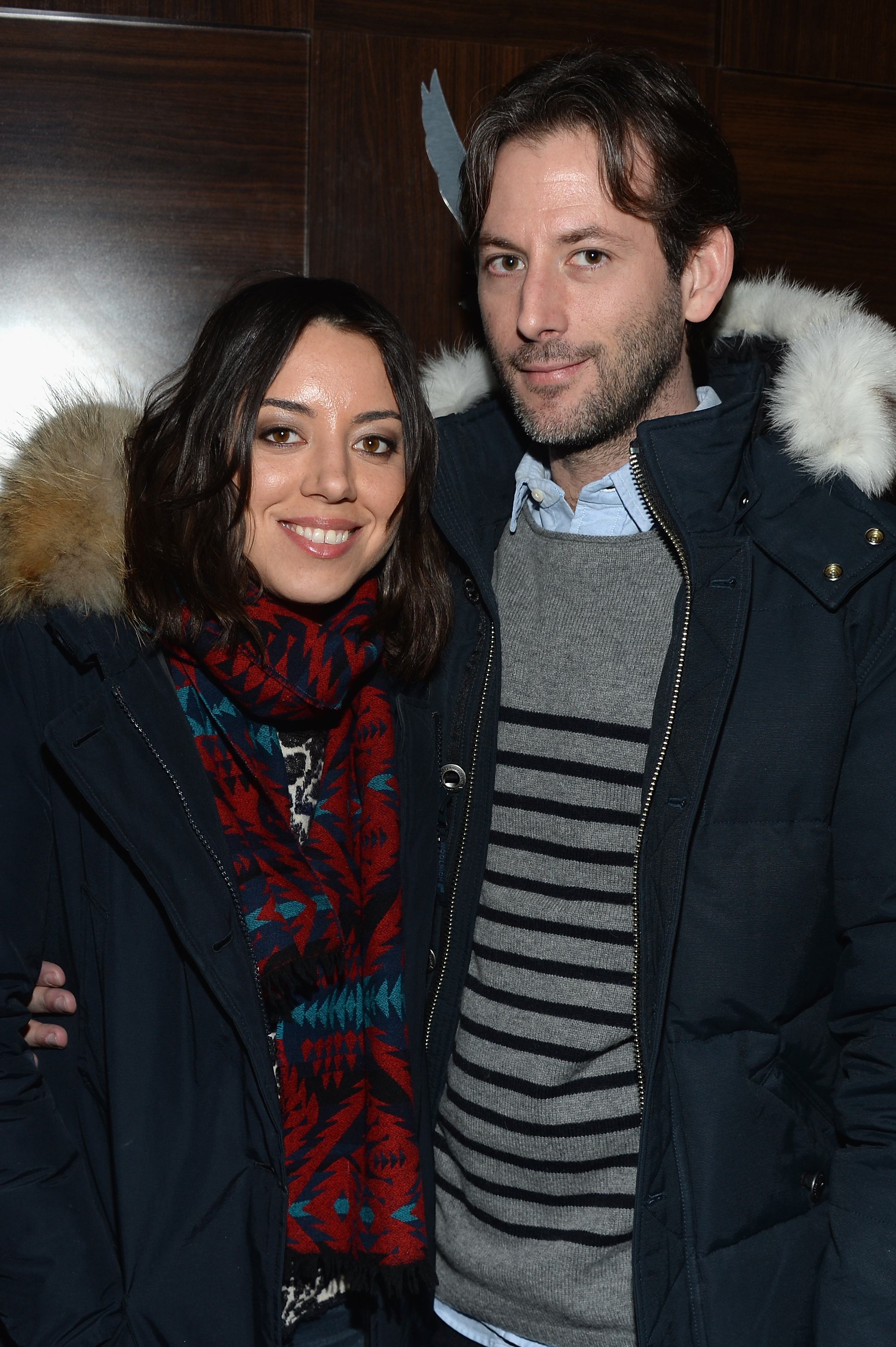 Aubrey Plaza et Jeff Baena lors de la soirée « Life After Beth » organisée par Grey Goose Blue Door le 19 janvier 2014 à Park City, dans l'Utah. | Source : Getty Images
