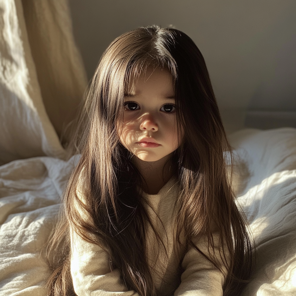 Une petite fille bouleversée | Source : Midjourney