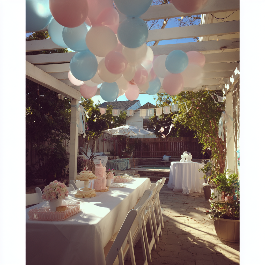 Des décorations pour une Baby Shower | Source : Midjourney