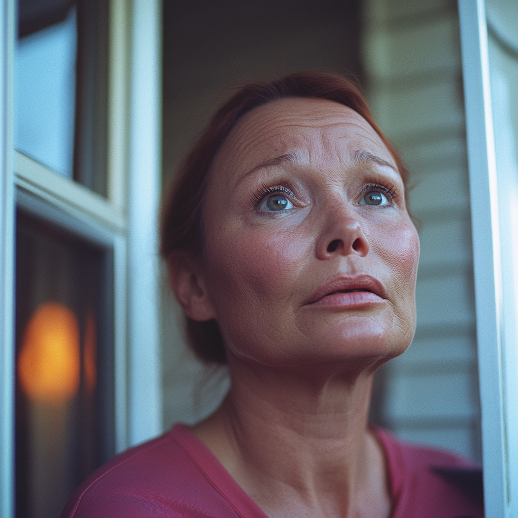 Une femme regardant devant elle. | Source : Midjourney