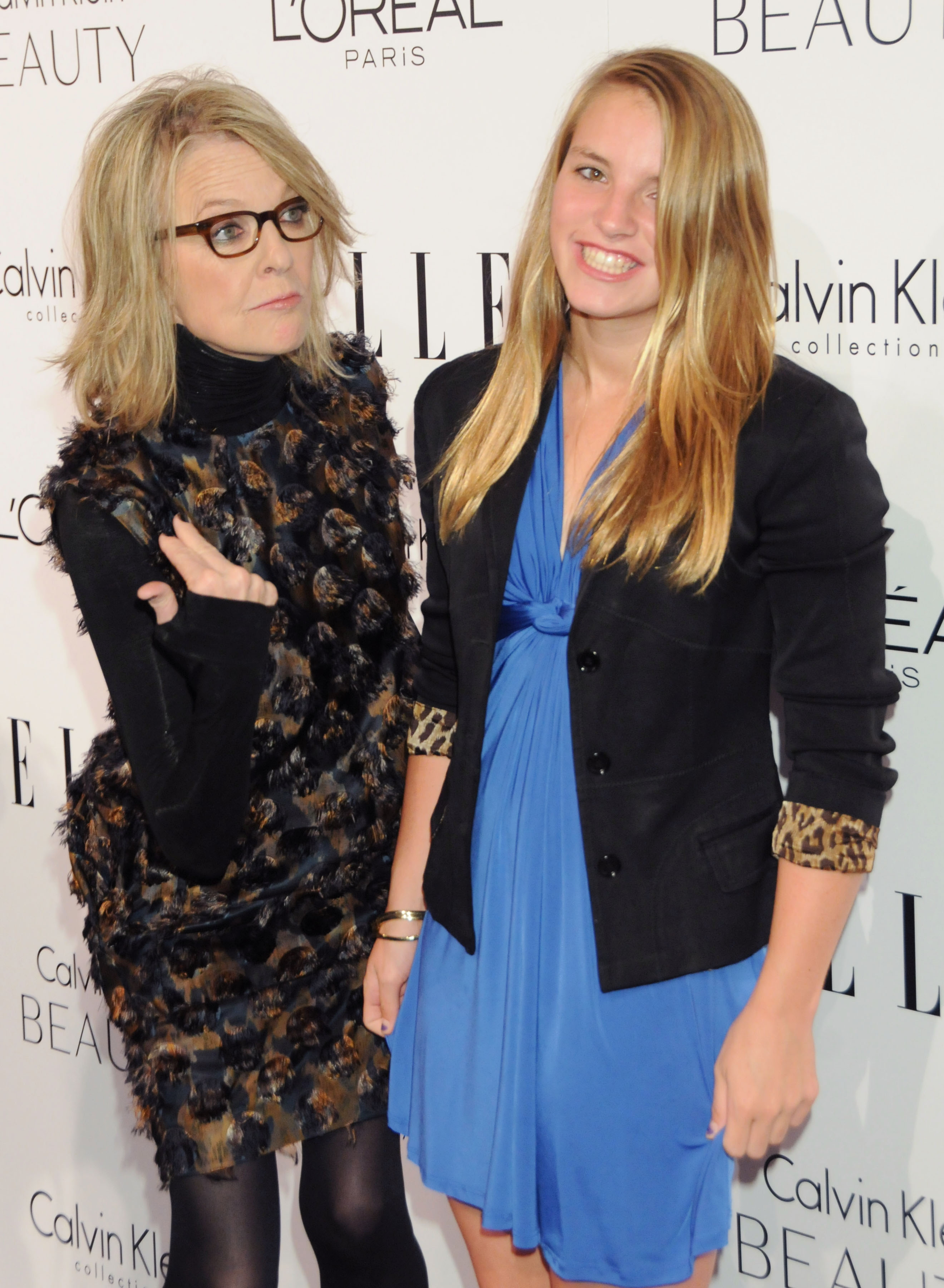 Diane Keaton et sa fille lors de la 17e cérémonie annuelle Hollywood's Most Esteemed Women de ELLE Honors, le 18 octobre 2010, à Los Angeles, en Californie. | Source : Getty Images