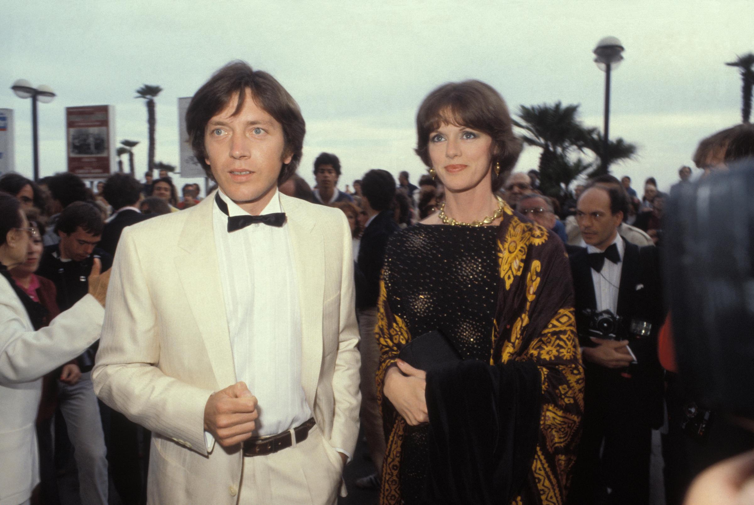 Bernard Giraudeau et Anny Duperey au Festival de Cannes en mai 1981, France I Source : Getty Images