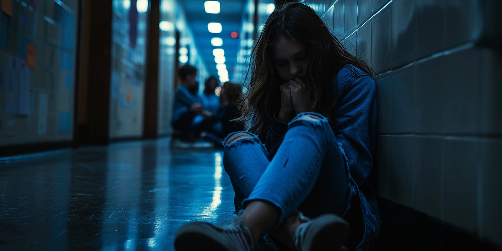 Une adolescente triste | Source : Midjourney