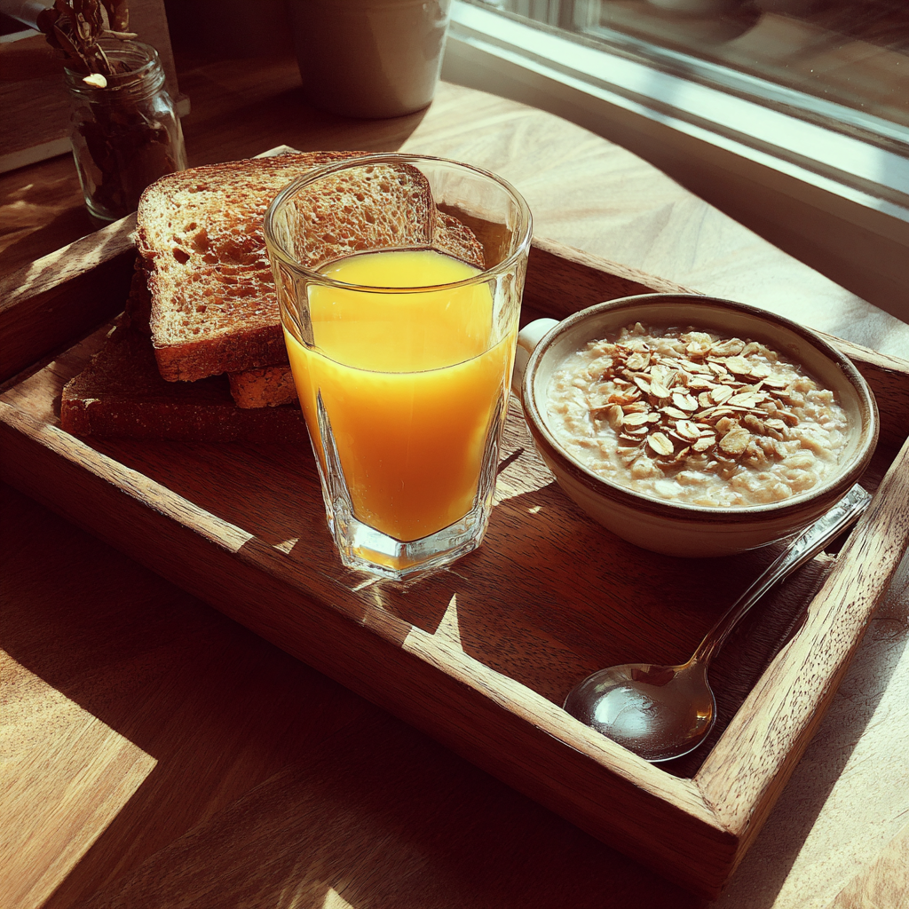 Nourriture sur un plateau en bois | Source : Midjourney