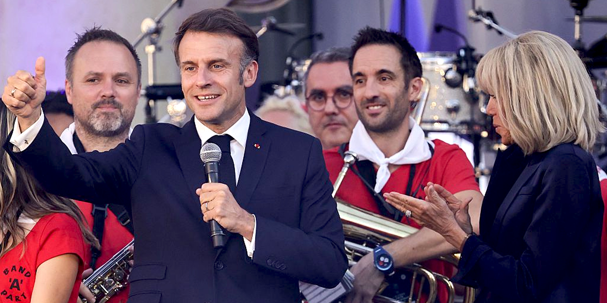 Emmanuel et Brigitte Macron | Source : Getty Images