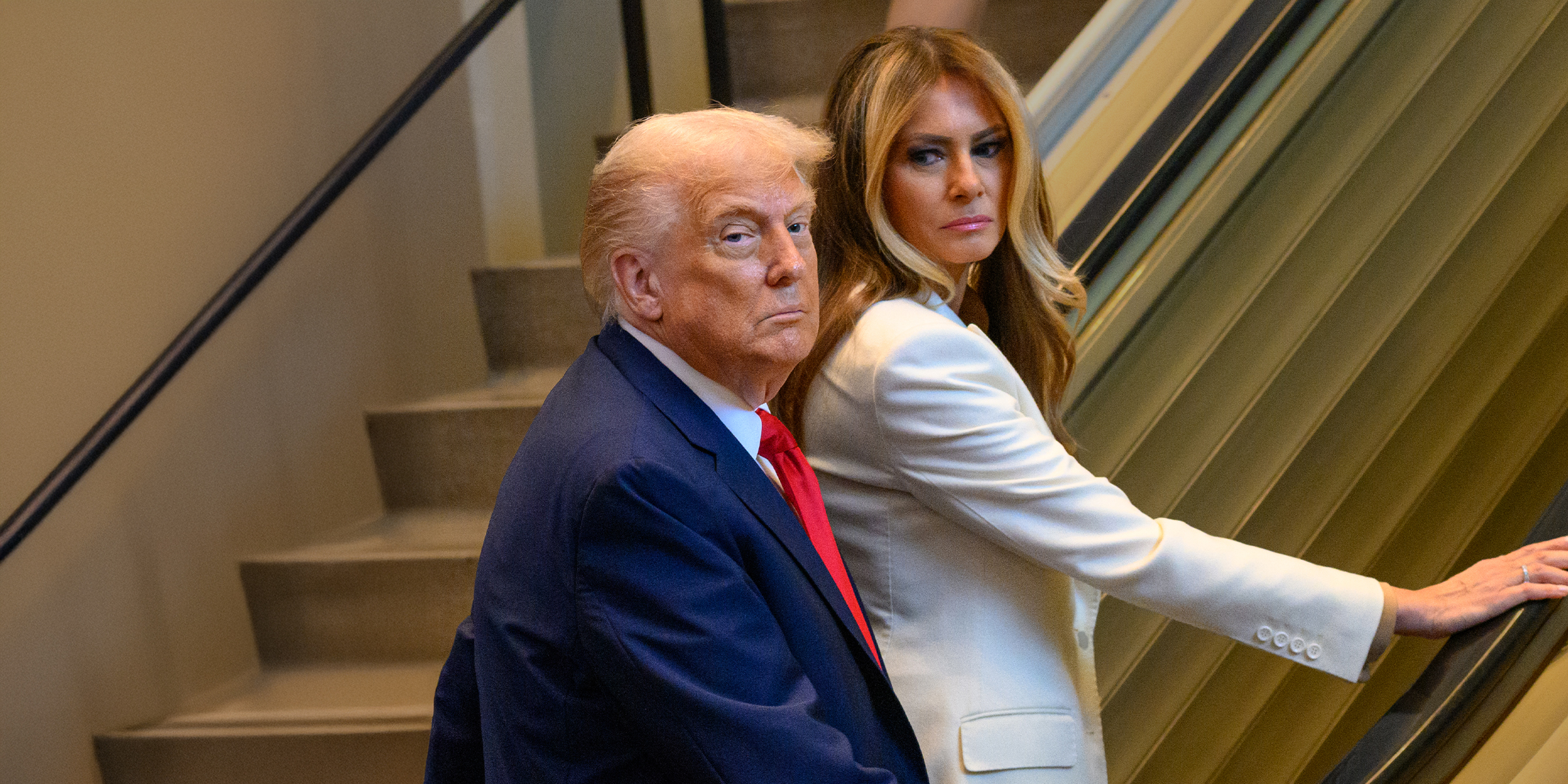 Le président américain Donald Trump et la première dame américaine Melania Trump. | Source : Getty Images